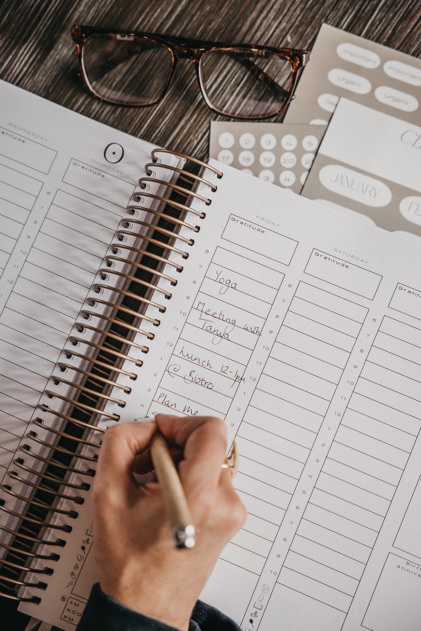 PRE-ORDER  North Sea Undated Weekly Desk Planner